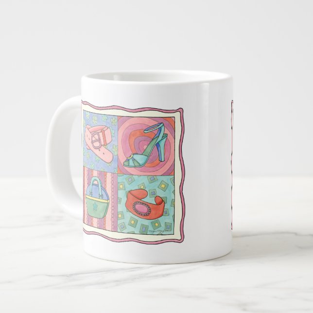 Caneca De Café Grande Acessórios femininos por Chariklia Zarris (Frente Esquerda)