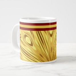 Caneca De Café Grande Achempong: The Gilded Zenith Opulent Swirl Crimson