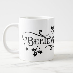 Caneca De Café Grande Acredite/Cotação Natal/ Mug Personalizado