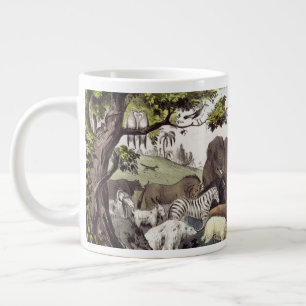 Caneca De Café Grande Adam Nomeia as Criaturas