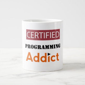 CANECA DE CAFÉ GRANDE ADDICAÇÃO DE ROGRAMING CERTIFICADA