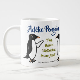 Caneca De Café Grande Adélie Penguins 20 oz. mug de RoseWrites