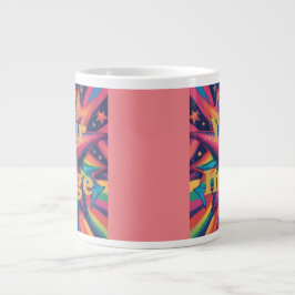 Caneca De Café Grande Adicione seu arquivo de fotos personalizado Jumbo 