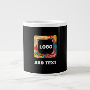 Caneca De Café Grande adicione seu logotipo em um