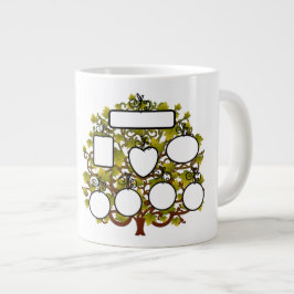 Caneca De Café Grande Adicione seu nome de família / Fotos - Jumbo Mug