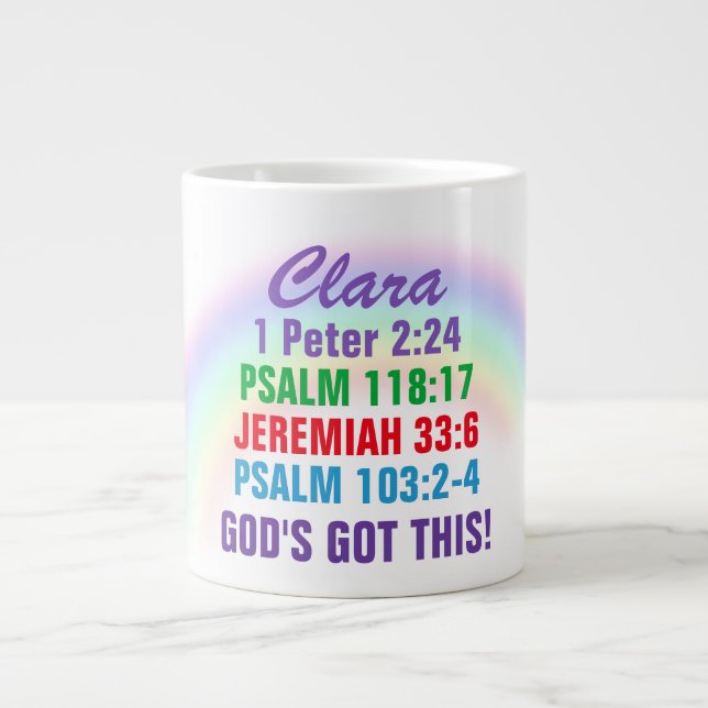 Caneca De Café Grande Adicione seu nome - Jumbo Mug (Frente)