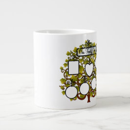 Caneca De Café Grande Adicione seus Fotos familiares - Jumbo Mug