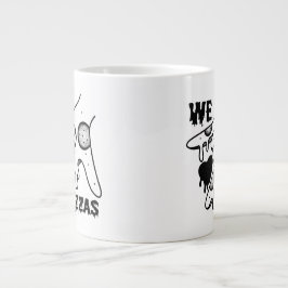 Caneca De Café Grande Adoramos pizza - Pizza Love - ASL ILY Obsession De