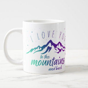 Caneca De Café Grande Adoro-Te Montanhas E Voltas