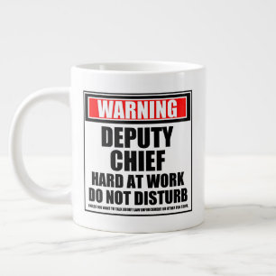 Caneca De Café Grande Advertência Ao Duro-Chefe Adjunto No Trabalho Nã