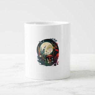 Caneca De Café Grande Aesthetic Goblincore E Cottagecore Cogumelo Divert