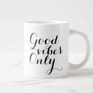 Caneca De Café Grande Afirmação Feliz Inspirativa Somente para Boa Vis