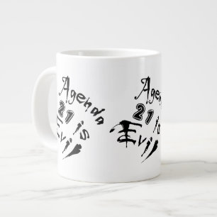Caneca De Café Grande Agenda 21 é Malvada