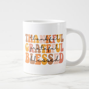 Caneca De Café Grande Agradeço a sua benção