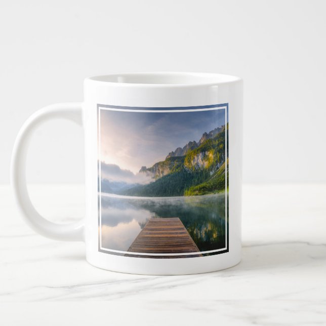 Caneca De Café Grande Água | Azure Alpin Lake, Áustria (Esquerda)