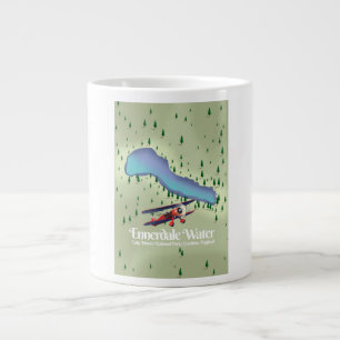 Caneca De Café Grande Água de Ennerdale, distrito dos lagos Cartaz de vi