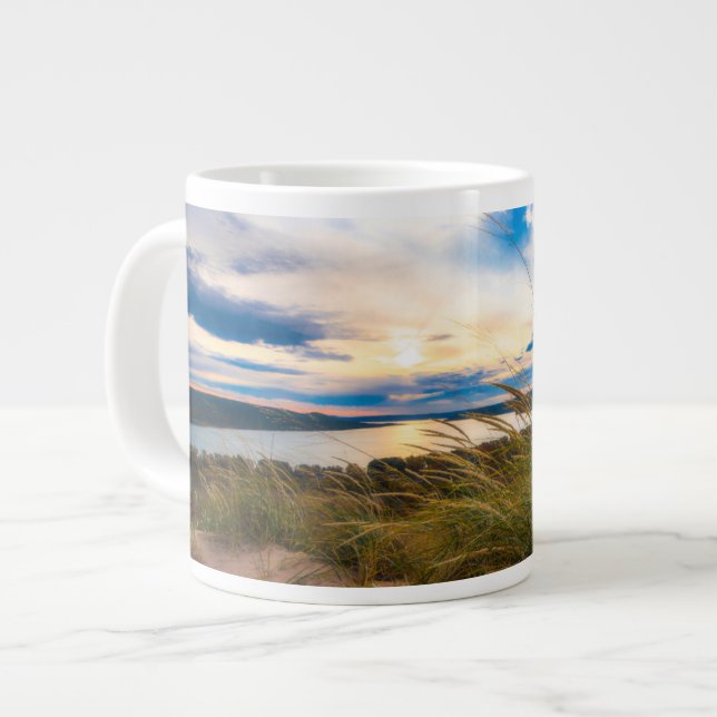 Caneca De Café Grande Água | Glen Lake Sleeping Bear Dunes Michigan (Frente Esquerda)