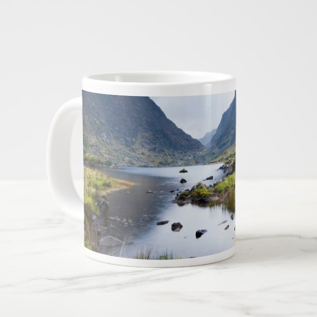 Caneca De Café Grande Água | Lacuna de Dunloe County Kerry Irlanda (Frente Esquerda)