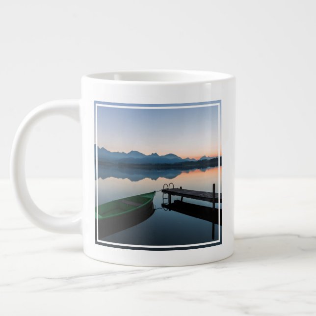 Caneca De Café Grande Água | lago Hopfen Bavarian Alps Alemanha (Esquerda)
