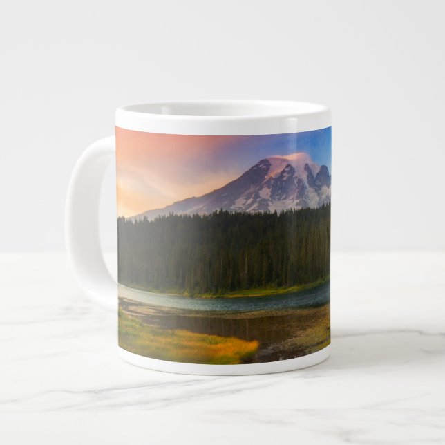 Caneca De Café Grande Água | Parque Nacional do Mt. Rainier, Washington (Frente Esquerda)