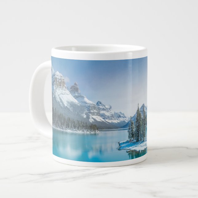 Caneca De Café Grande Água | Winter Jasper National Park, Canadá (Frente Esquerda)