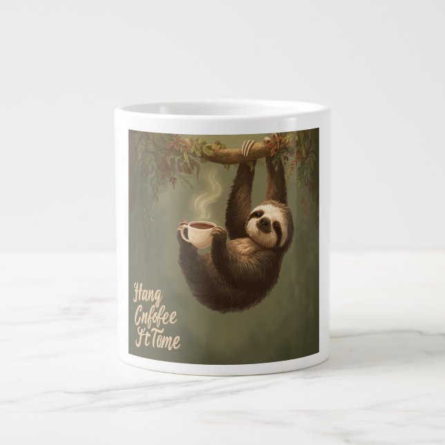 Caneca De Café Grande Aguente Firme, É Hora do Café (Frente)