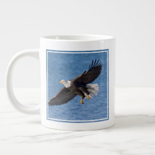 Caneca De Café Grande Águia-careca em voo