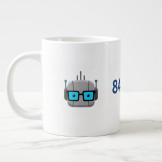 Caneca De Café Grande AI Nerd Jumbo Mug: Fuel Your Code with 844-AI-NERD