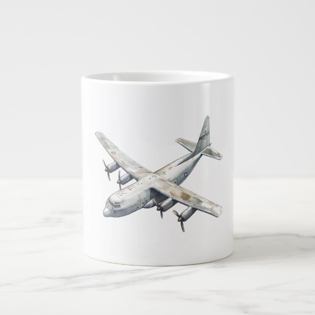 Caneca De Café Grande Airplane (Frente)