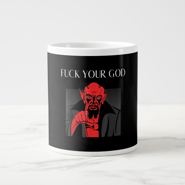 Caneca De Café Grande Aist Goat Satã Baphomet GIft (Frente)