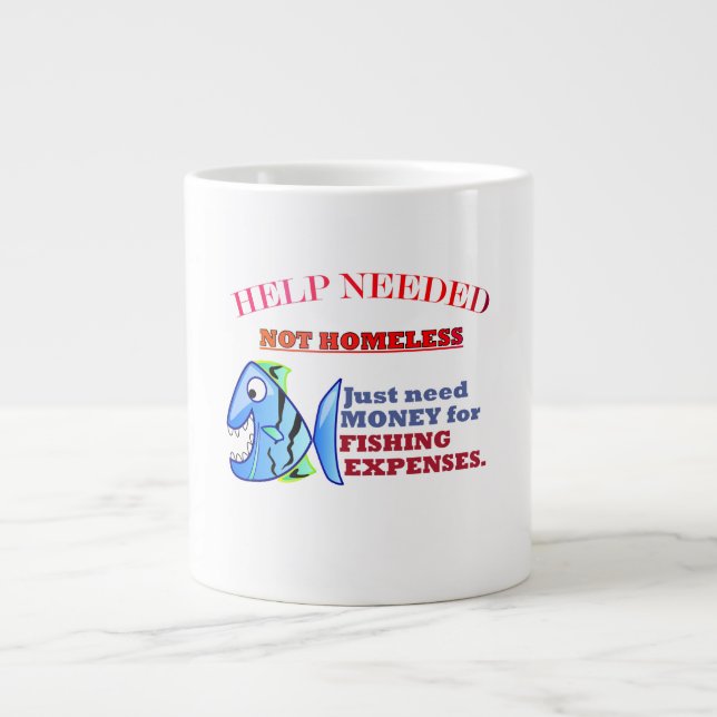 CANECA DE CAFÉ GRANDE AJUDA NECESSÁRIA. (Frente)