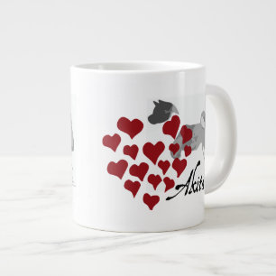 Caneca De Café Grande Akita Love Premium Jumbo Mug