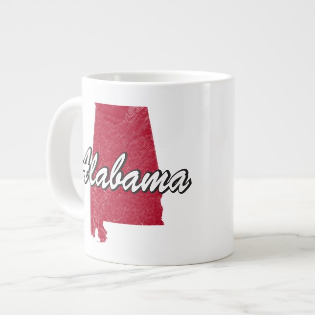 Caneca De Café Grande Alabama (Frente Esquerda)