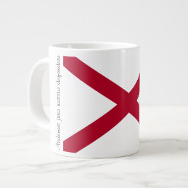 Caneca De Café Grande Alabama Flag e Motto Mug