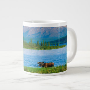 Caneca De Café Grande Alce macho no Wonder Lake