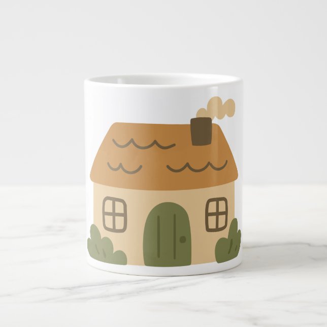 Caneca De Café Grande Aldeia, Lar, Rural (Frente)