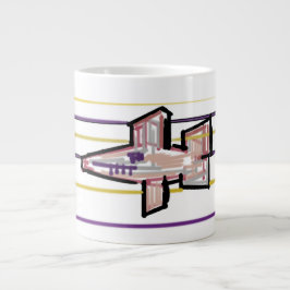 Caneca De Café Grande Alegria de verão dos tubarões