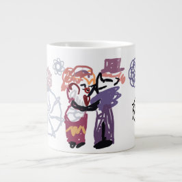 Caneca De Café Grande Alegria do Dia dos Namorados