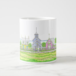 Caneca De Café Grande Algodão de Beachê Grande Mug