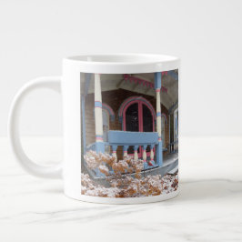 Caneca De Café Grande Algodão Vitoriano em Neve - Vinha de Martha