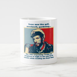 Caneca De Café Grande Alguns homens gostam de golfe. Eu gosto de naves t