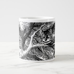 Caneca De Café Grande Alice no País das Maravilhas retrô, Gato de Cheshi