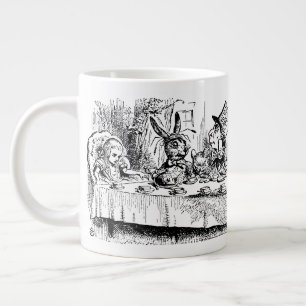 Caneca De Café Grande Alice no País das Maravilhas Vintage, Cena do Chá 