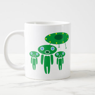 Caneca De Café Grande Aliens de chegada