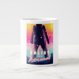 Caneca De Café Grande Aliste-se para ser um Astronauta