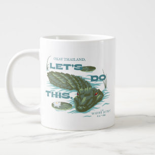 Caneca De Café Grande Alligador "O Vamos Faz Isto" - O Lotus Branco