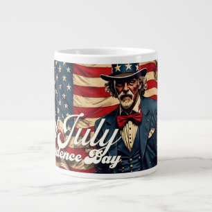 Caneca De Café Grande Alma Orgulhosa do 4 de Julho