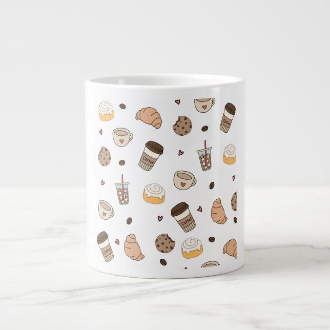 Caneca De Café Grande Almofada decorativa coffee lovers  (Frente)
