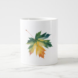 Caneca De Café Grande Almofada Personalizável com Folha de Bordo em Aqua