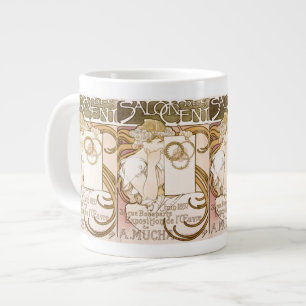 Caneca De Café Grande Alphonse Mucha Lady Jumbo Mug